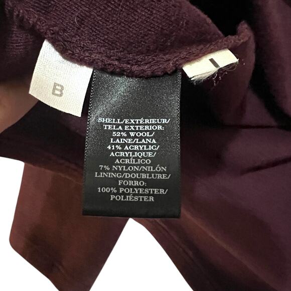 Ann Taylor SIZE 10 Wool Blend Front Seam Long Sleeve A-Line Back Zip Dress - Picture 10 of 12